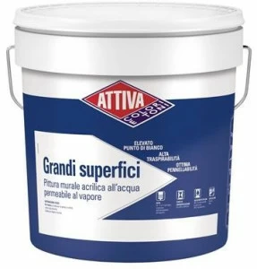 ATTIVA Паропроницаемая акриловая краска для стен Smalti e pitture