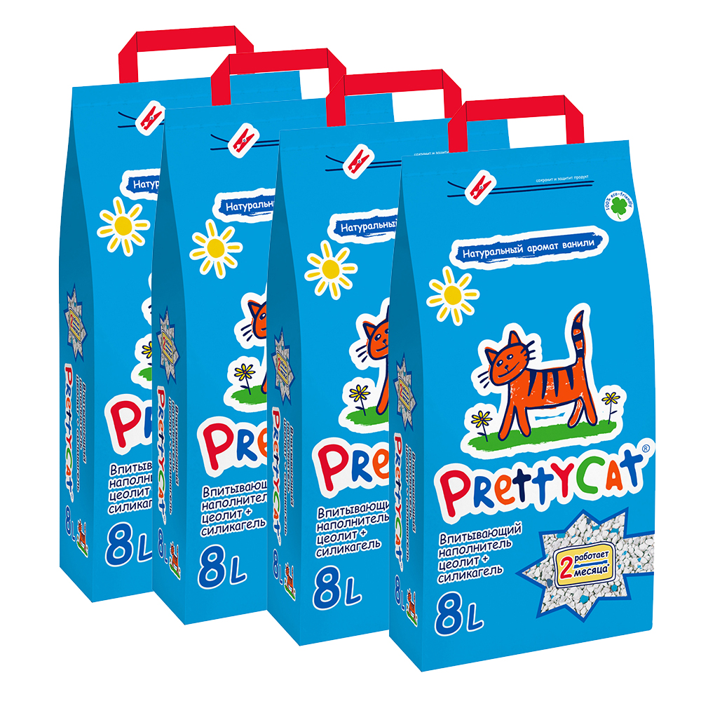 ПР0020449*4 Наполнитель для кошачьего туалета Aroma Fruit впитывающий 4 кг (упаковка - 4 шт) PrettyCat 