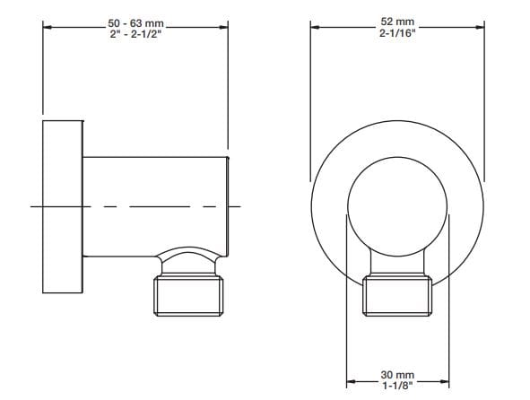 Встраиваемый термостатический набор для ванны с ручным душем BARIL Zip B66 ARCH-00057654 - Вид №5