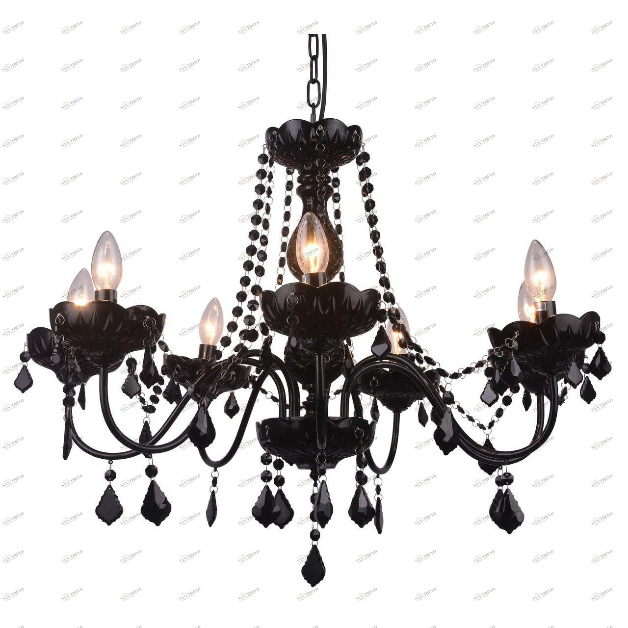 Подвесная люстра Arte Lamp Odillia A8918LM-7BK ARTE LAMP ДИЗАЙНЕРСКИЕ, ODILLIA 108428 Черный 
