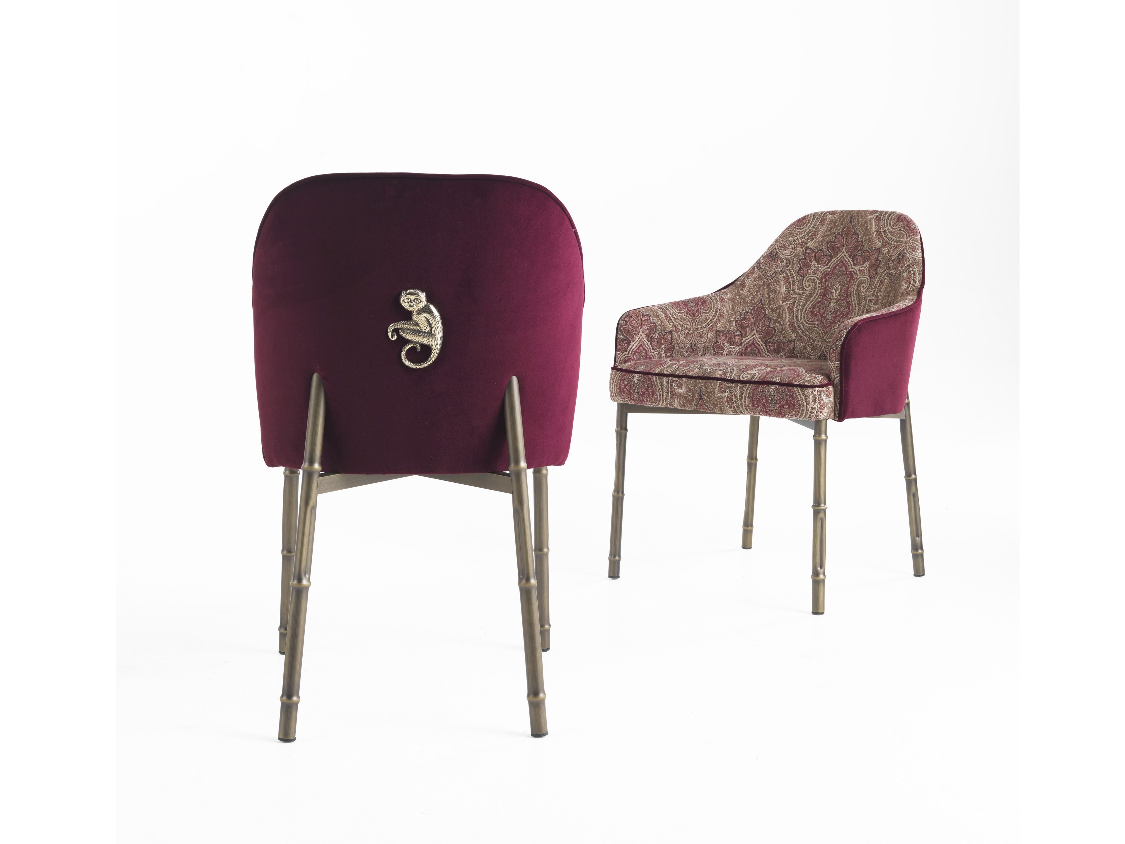 Мягкий тканевый стул с подлокотниками ETRO Home Interiors ARCH-00015788 - Вид №1