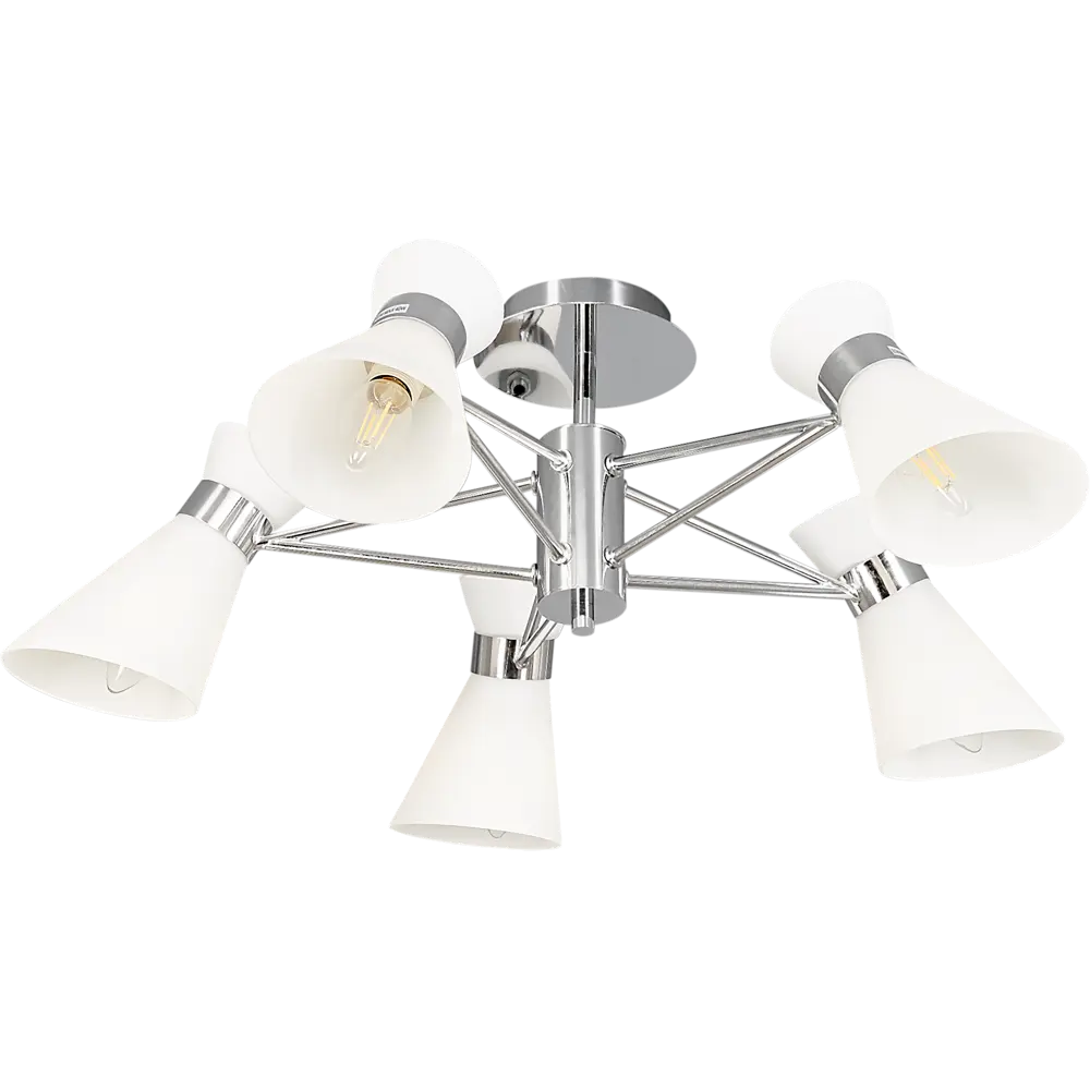 Люстра 1239/5С 5xE14x40 Вт, цвет хром 18714212 STLM-2124227 JLIGHT 