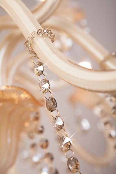 Подвесная люстра Bogates 124/10+5 Strotskis бежевая BOGATES ДИЗАЙНЕРСКИЕ, ALBERTINA, ДВУХЪЯРУСНЫЕ 188184 Бежевый  - Вид №3