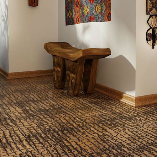 Кожаный пол Leather Leather Alligator Gold Натуральная кожа (Рельефная) 915х305 мм 1101500001 - Вид №1