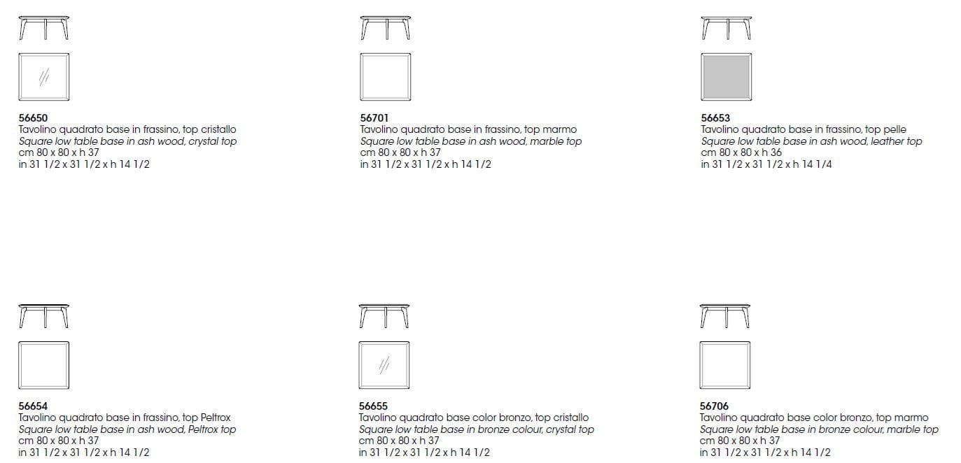 Квадратный мраморный журнальный столик Giorgetti BLEND ARCH-00078561 - Вид №3