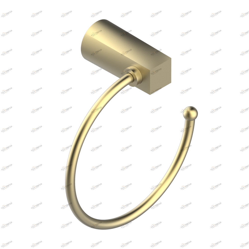 G6C-504N Полотенцедержатель-кольцо-Ø 180 мм одинарное Thg-paris Metamorphose с углеродным волокном Покрытие PVD матовая латунь G6C-504N CAT.F