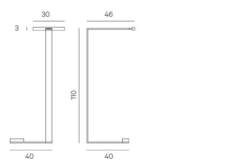 Регулируемая латунная напольная лампа Henge Flat ARCH-00070147 - Вид №2