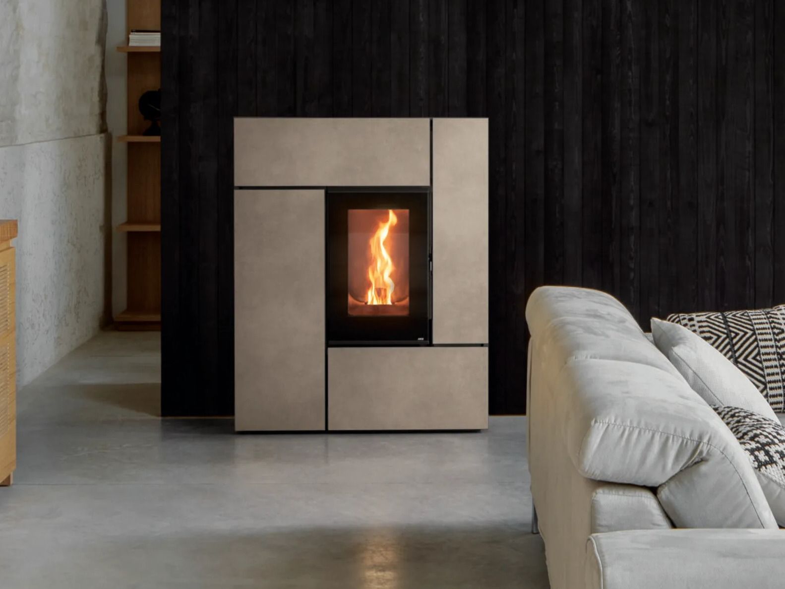 Порошковое покрытие стальная пеллетная печь MCZ FEEL ARCH-00018624