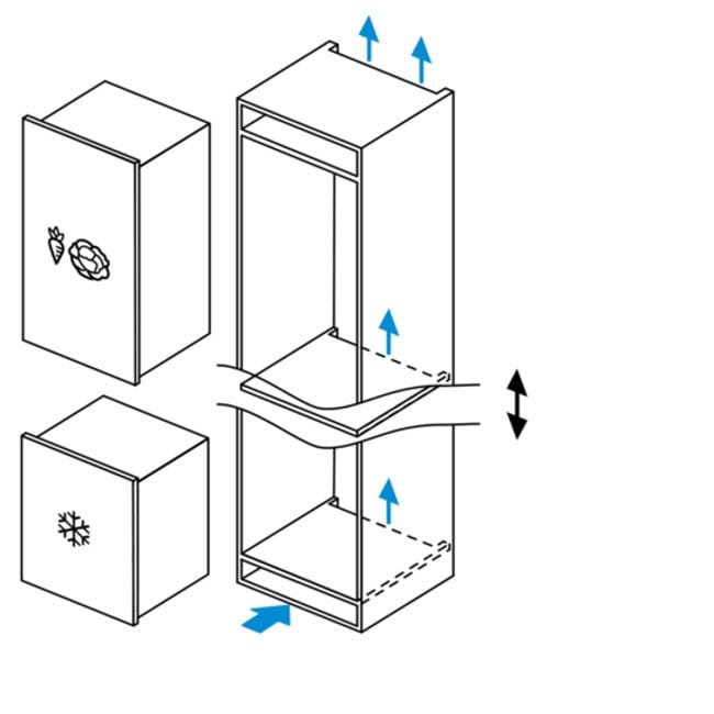 Класс A++встраиваемый вертикальный морозильник с выдвижными ящиками Siemens studioLine iQ500 ARCH-00060984 - Вид №5