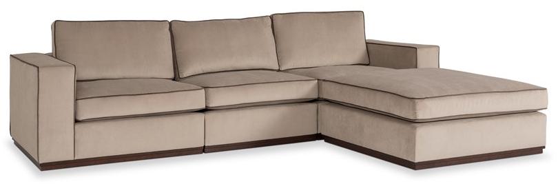 Stylish Club Бархатный диван с шезлонгом Fortune Scf.f07 - Вид №1