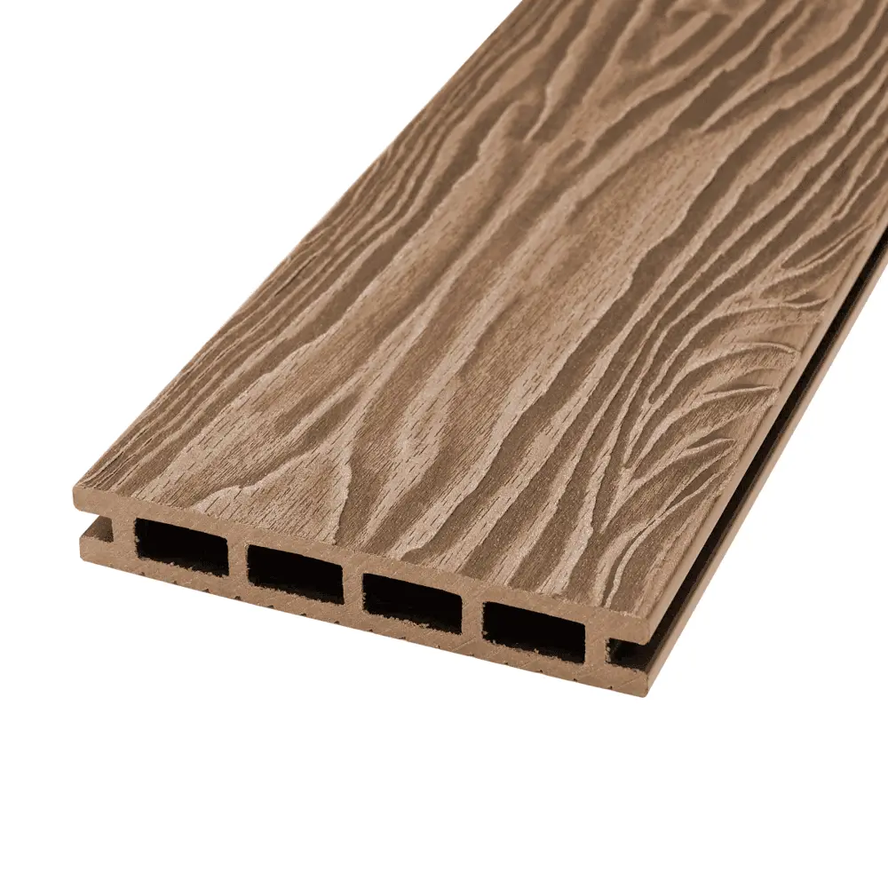 Террасная доска ДПК Прима Groentec цвет Дуб 4000x145x22 мм Вельвет 0.58 м² STLM-2104170