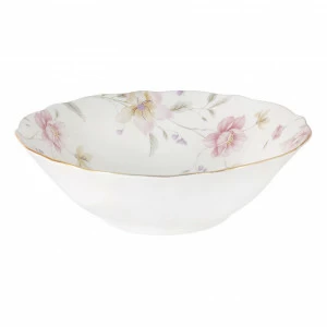 Салатник фарфоровый белый с розовым в подарочной упаковке "Розовый танец" ANNA LAFARG EMILY РОЗОВЫЙ ТАНЕЦ 00-3946706 Белый;розовый