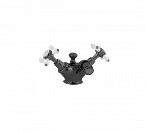 Gentry Home Смеситель для раковины от центра к центру 2 отверстия под смеситель 200 мм Chelsea Темный никель GH101195