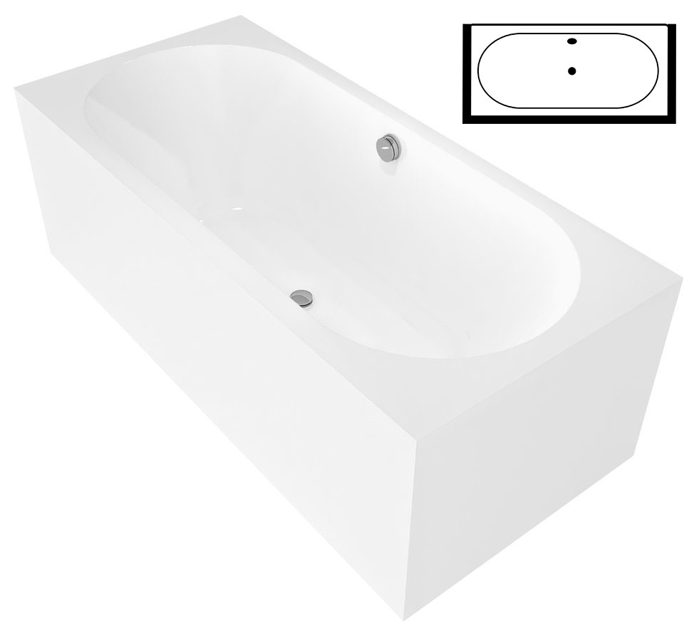 32611MDL Polysan Прямоугольные ванны для одного человека 