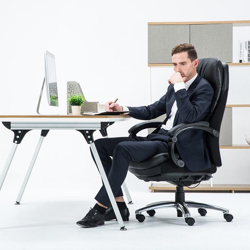 UE Chairs Кожаное кресло руководителя с 5-ю спицами и подставкой для ног Cs sun-id-1439429 - Вид №3