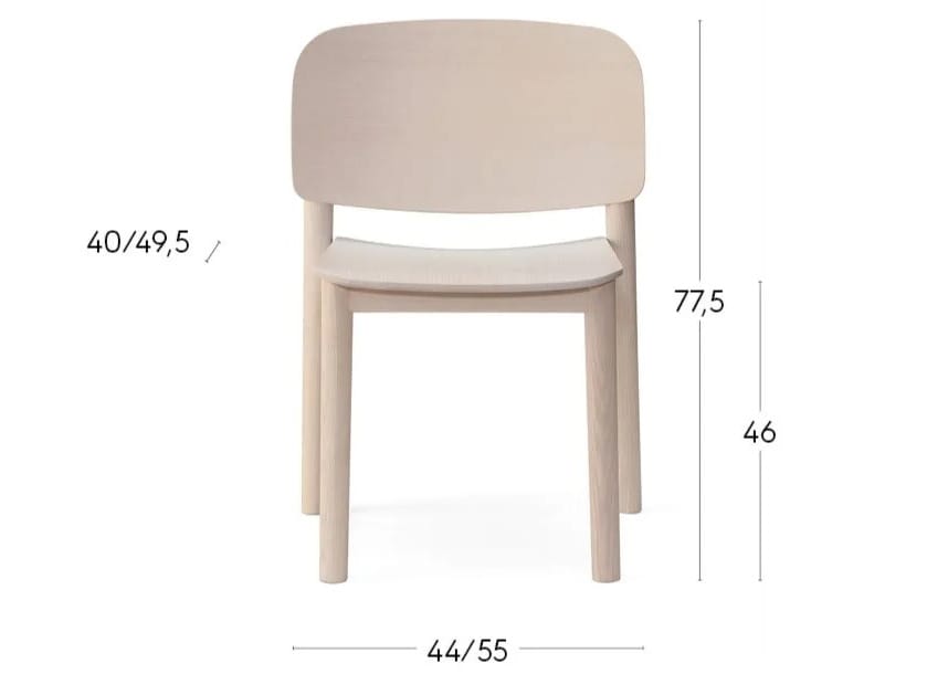 Штабелируемый стул из ясеня Billiani ARCH-00036490 - Вид №8