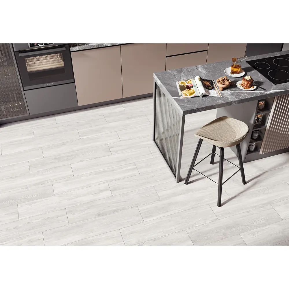 Глазурованный керамогранит Alma Ceramica Tanzania 07 20x90 см 1.62 м² матовый цвет светло-серый 89456744 STLM-2007073