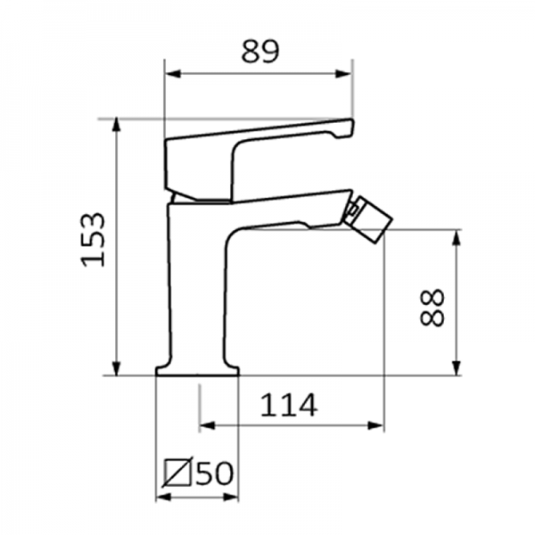 Смеситель для биде JOLIE GRB MIXERS 82712821 - Вид №1
