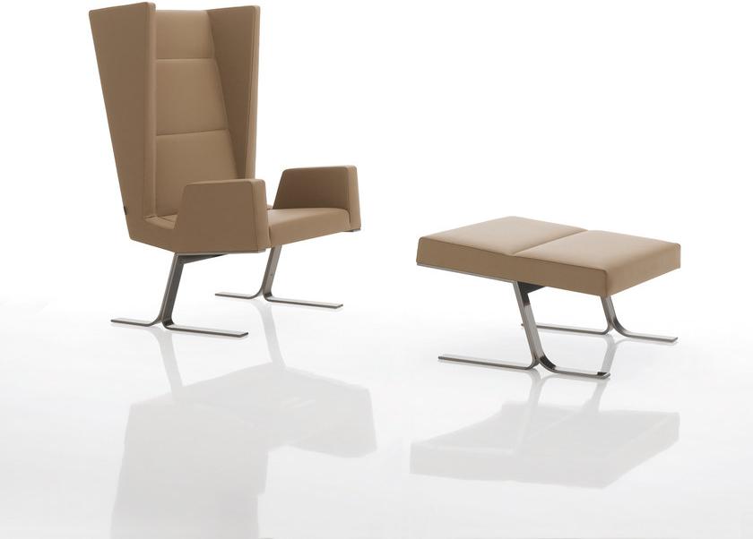 Billiani Стул из мягкой кожи Inka steel sun-id-1395128 - Вид №1