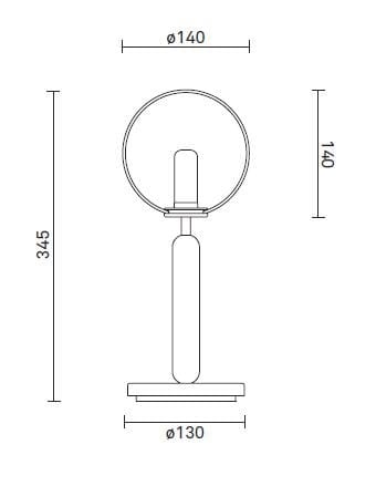 Настольная лампа из дутого стекла Nuura Miira ARCH-00022971 - Вид №4
