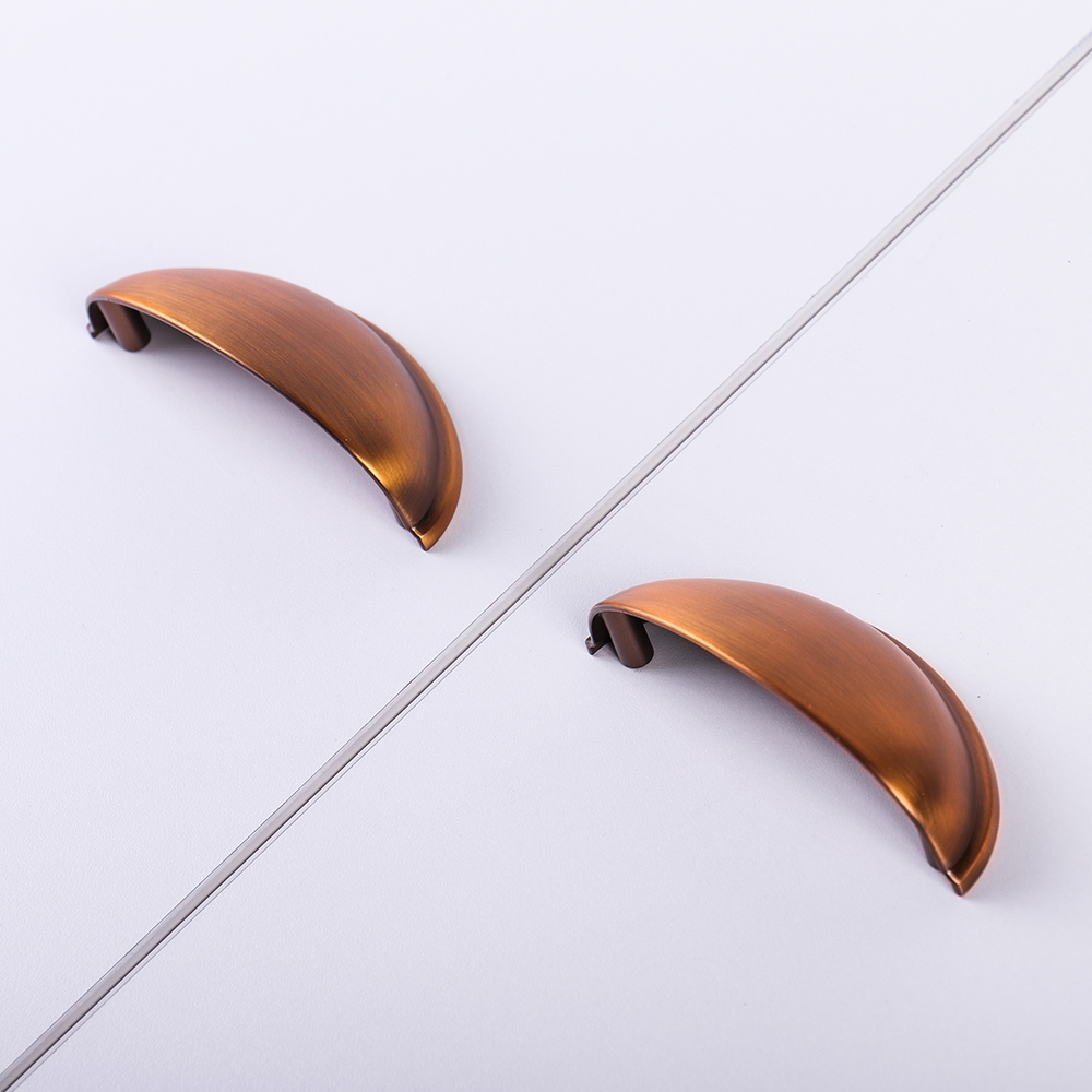 Мебельная ручка  Ракушка, 25x30x93 мм, кофе LJPS0166 Public Steel Россия  - Вид №1