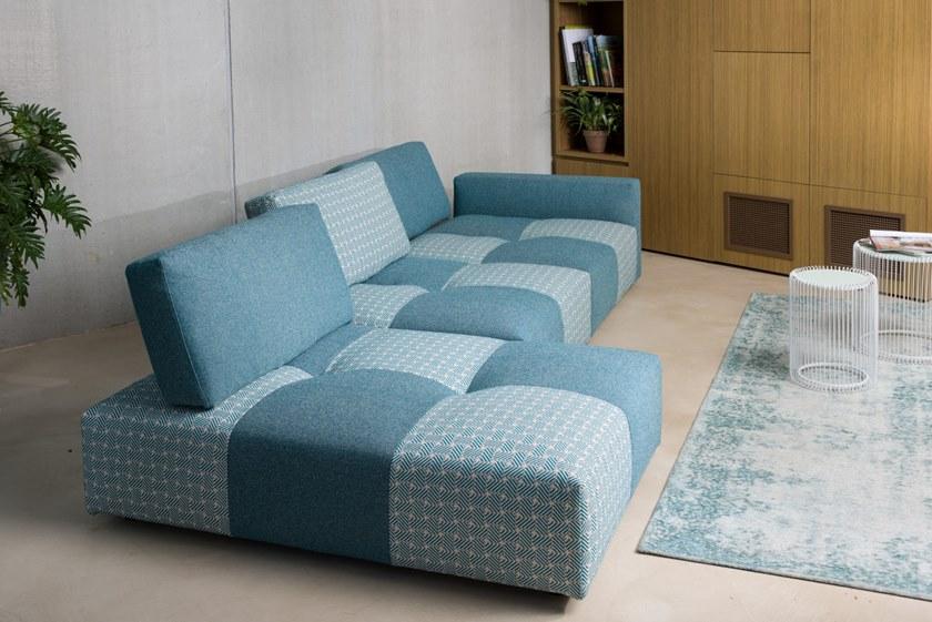 Gobbo Salotti Модульный диван со съемным чехлом из ткани с шезлонгом sun-id-1441829 - Вид №3