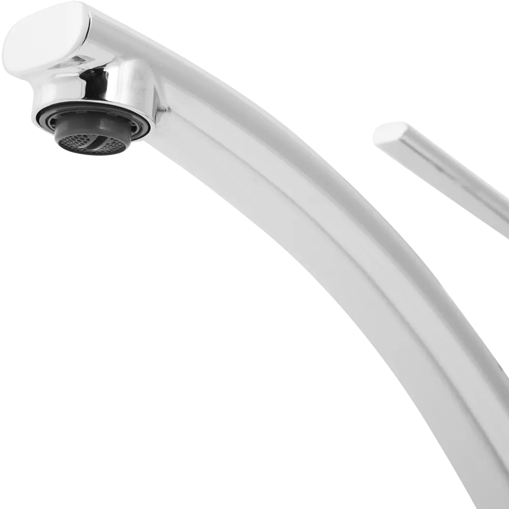 Смеситель для мойки GROHE Swift New с низким изливом, латунь, цвет серебристый 82041415 STLM-2061147 - Вид №1
