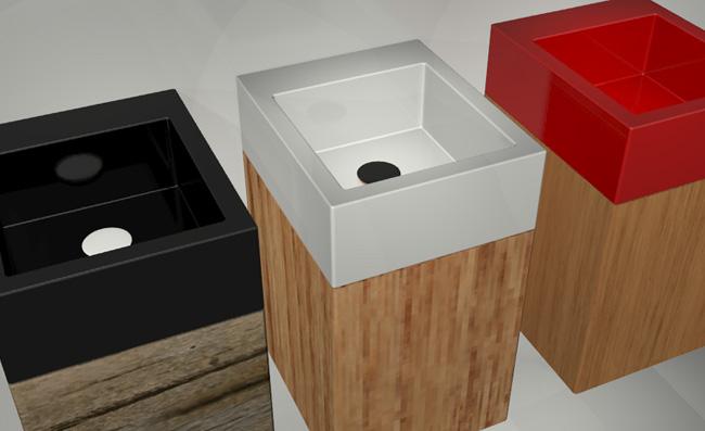 SQULAV2 Подвесная раковина настенная GSG CERAMIC SQUARE - Вид №2