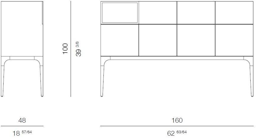 ROSSATO ARREDAMENTI Комод из черного дерева Home Rhc-03 - Вид №6