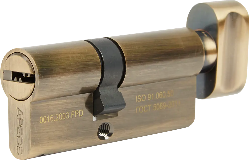 Цилиндровый механизм APECS Pro LM-70 с защитой от взлома, бронза 84168038