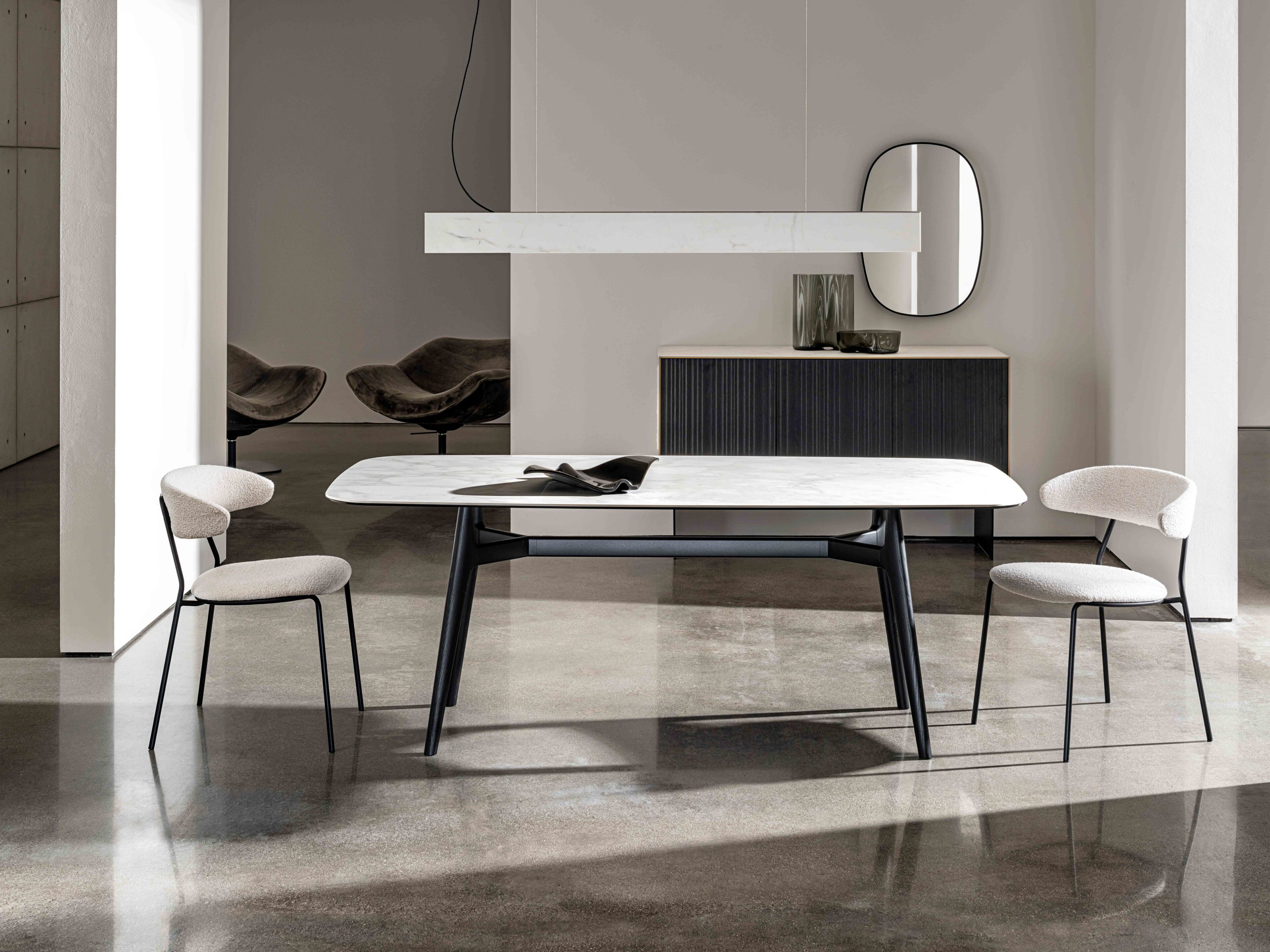 Тканевый стул с подлокотниками Sovet Italia SOFT LOW ARCH-00114196 - Вид №5