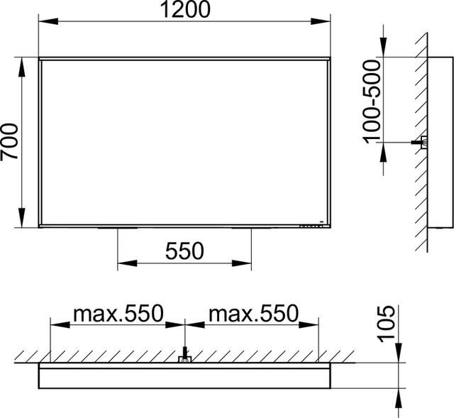33096ZZ2500 Зеркало с подсветкой KEUCO Plan - Вид №12