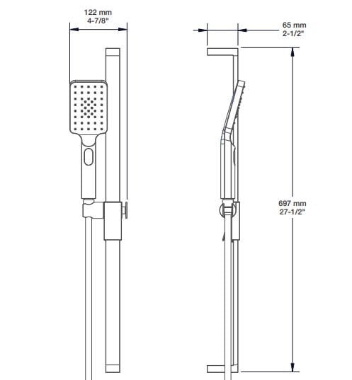 Набор термостатических встраиваемых ванн с ручным душем BARIL PRO-2915-95 ARCH-00094072 - Вид №6