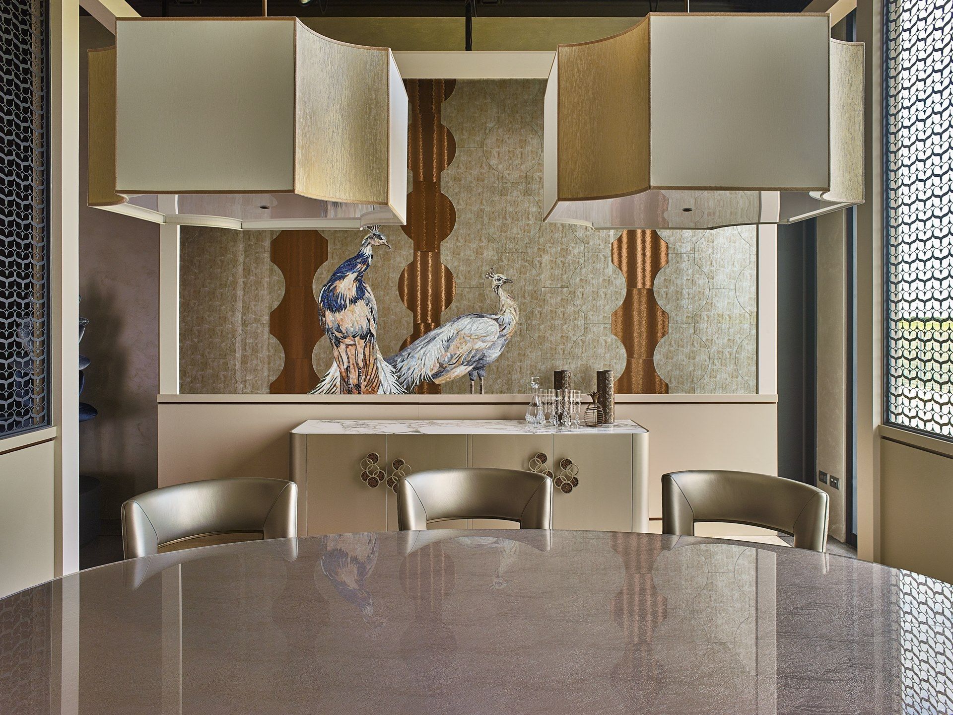 Овальный стол с Витритовой столешницей Sicis Коро ARCH-00131691 - Вид №8