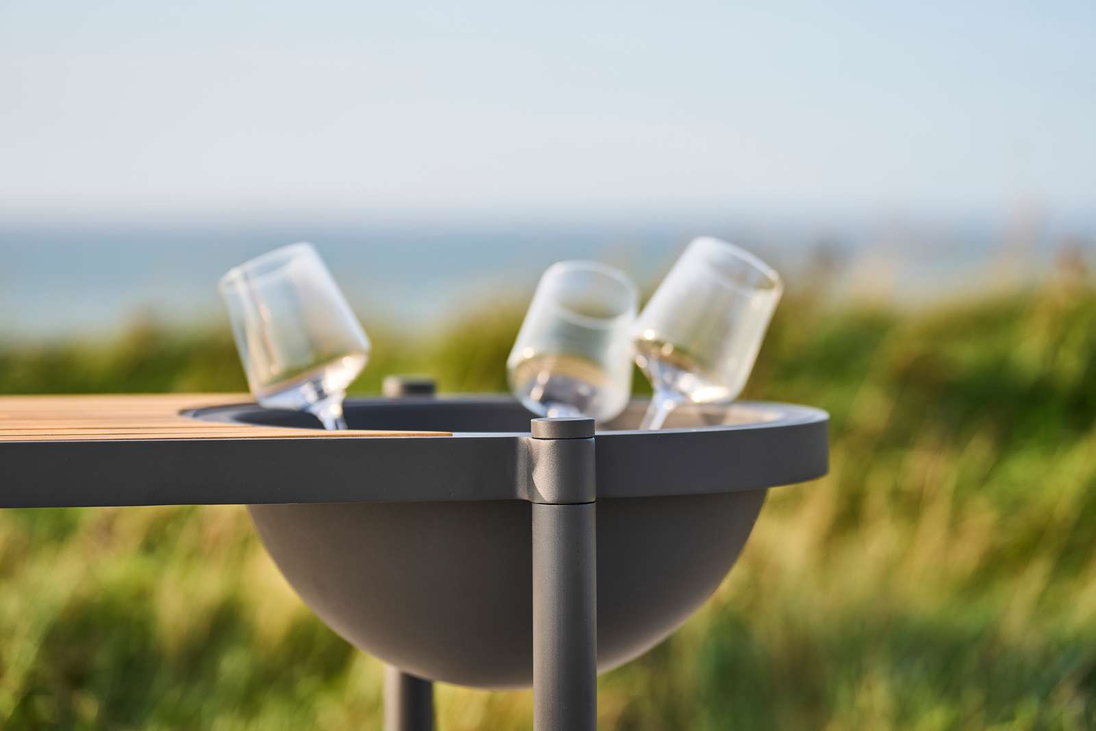 Садовая скамейка из тикового дерева со встроенной плантатором Mindo Mindo 117 ARCH-00046042 - Вид №3