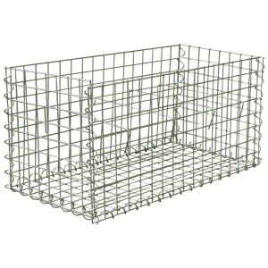 Габион-кашпо 40x40x80 см оцинкованная сталь серый