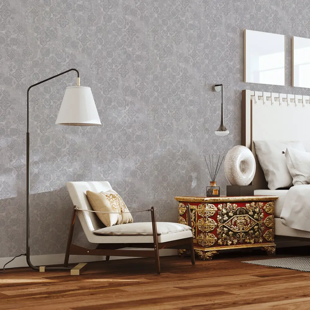 Обои виниловые Wall Decor Персия серые 1.06 м 75099-48 88487179 STLM-2026100 - Вид №3