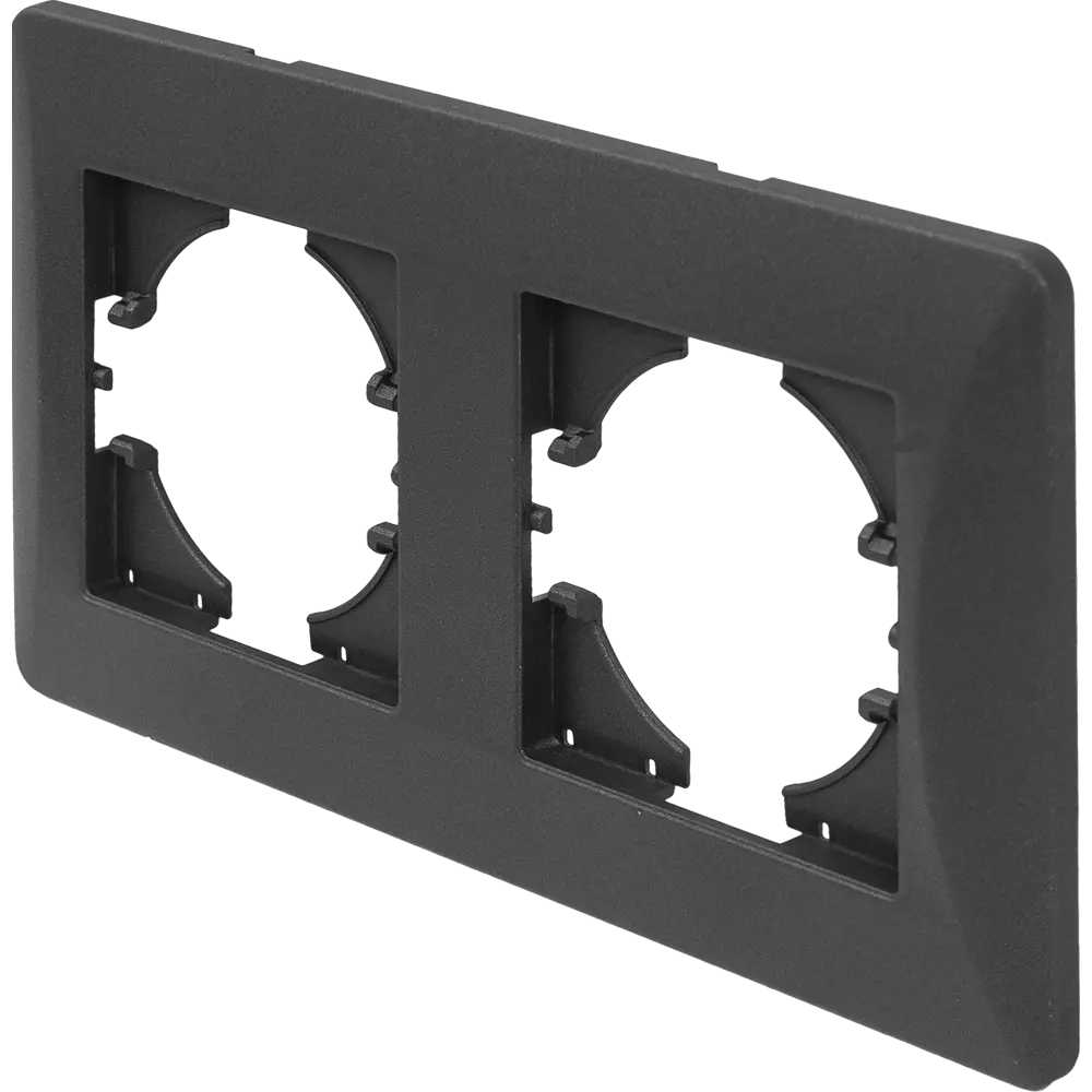 Рамка GUSI Electric Ugra для розеток и выключателей в стиле графит 83865120 STLM-0045264 - Вид №1