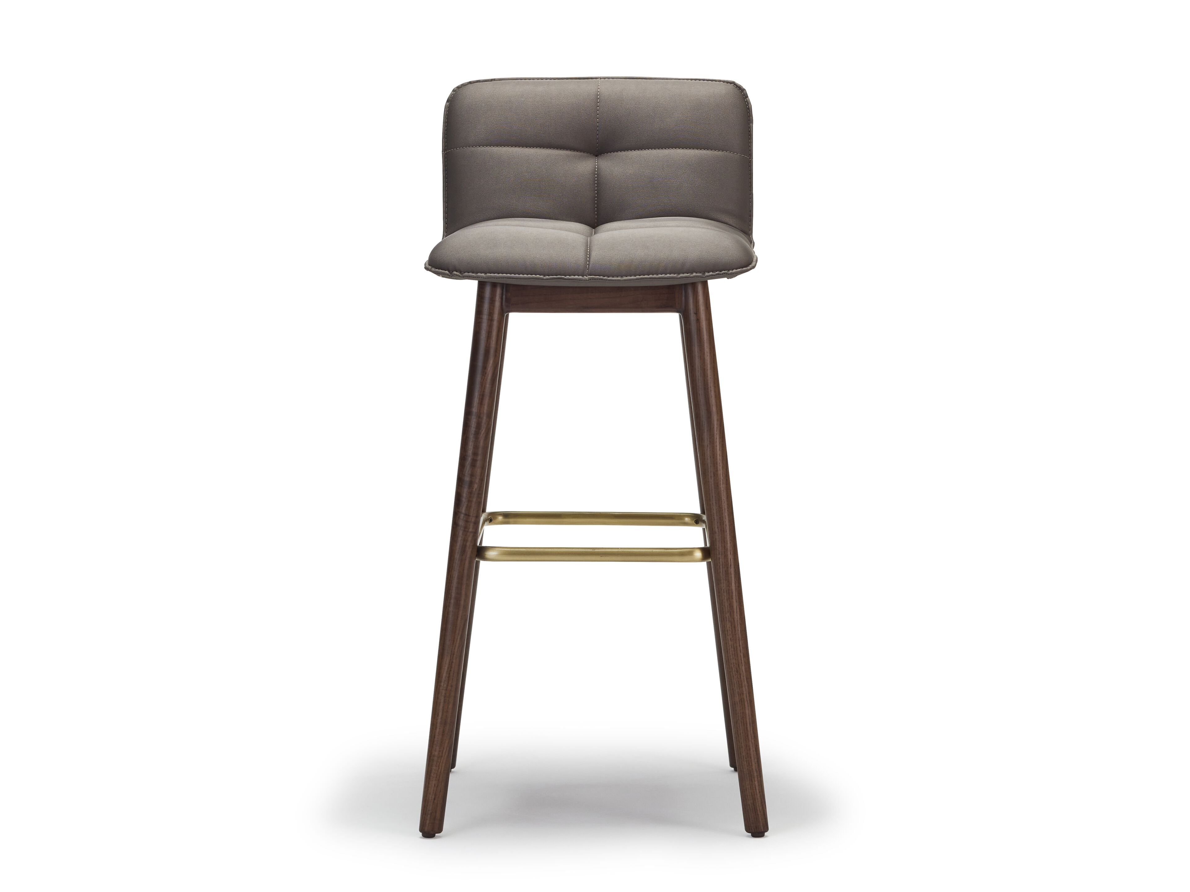 Барный стул из ткани и ясеня со спинкой Papell Design Squarez ARCH-00062668