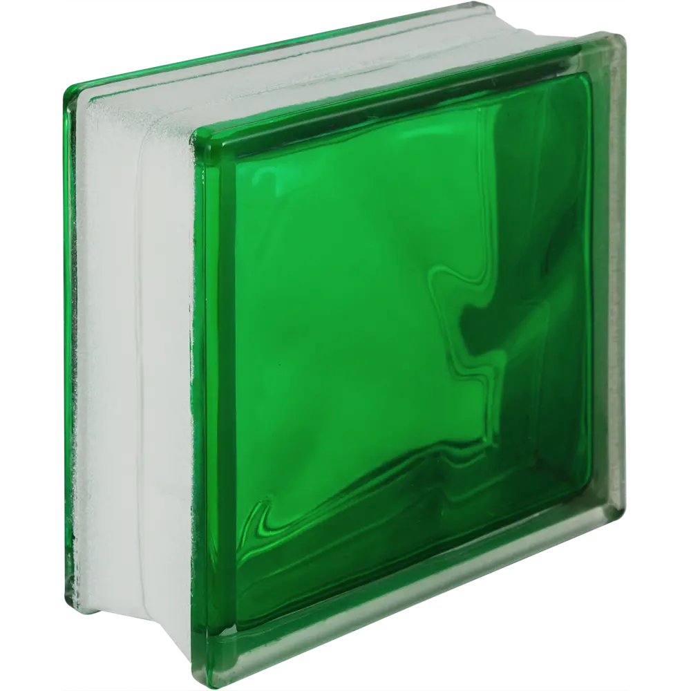 Стеклоблок Богема Волна цвет ярко-изумрудный 13470589 STLM-2124872 VITRABLOCK 