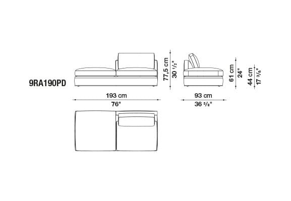 Угловой диван из ткани B&B Italia Ричард ARCH-00040927 - Вид №12