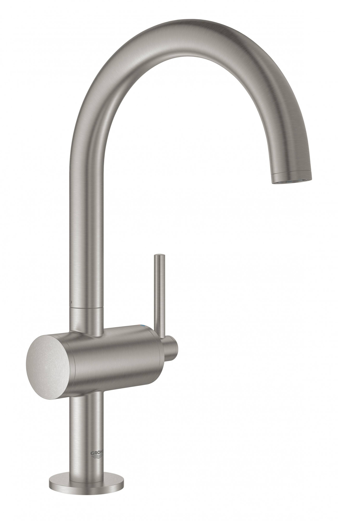 Смеситель GROHE Atrio New однорычажный для раковины на 1 отверстие, суперсталь (32042DC3)
