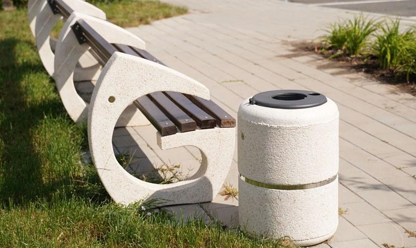 ENCHO ENCHEV - ETE Бетонный мусорный бак с крышкой для улицы  36  - Вид №8