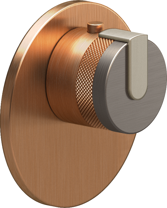 E-8027-R1BNiE-L1SN-BRG-T Термостатический переключатель 3/4-Внешняя часть GRAFF MOD+