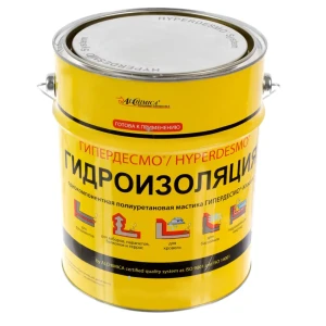 Мастика гидроизоляционная полиуретановая Alchimica Гипердесмо Классик 6 кг серый 13210066 STLM-2061475