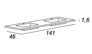 Мебель для ванной CEZARES BELLAGIO 140 Blue Stone - Вид №10