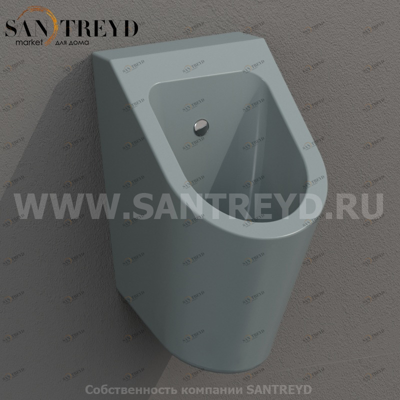 FO030BL Настенный писсуар, уринал с мушкой Ceramica Globo FORTY3