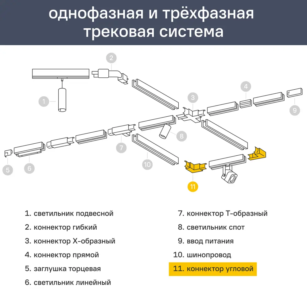 Комплект углового соединение Arte Lamp Optima для трекового шинопровода цвет серебристый 89376492 STLM-2015318  - Вид №2