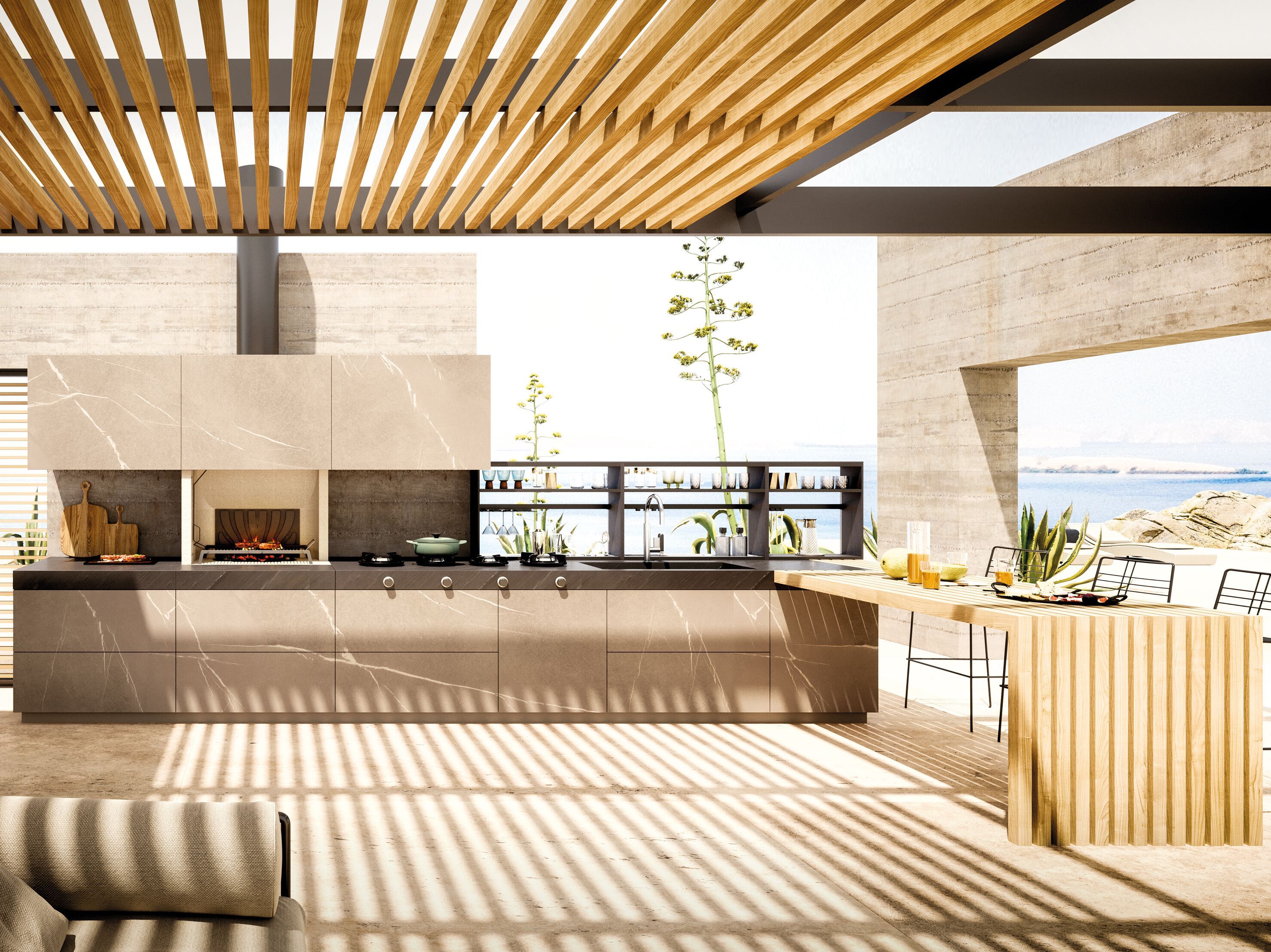 Настраиваемая уличная кухня PALAZZETTI PATIO ARCH-00025013 - Вид №1