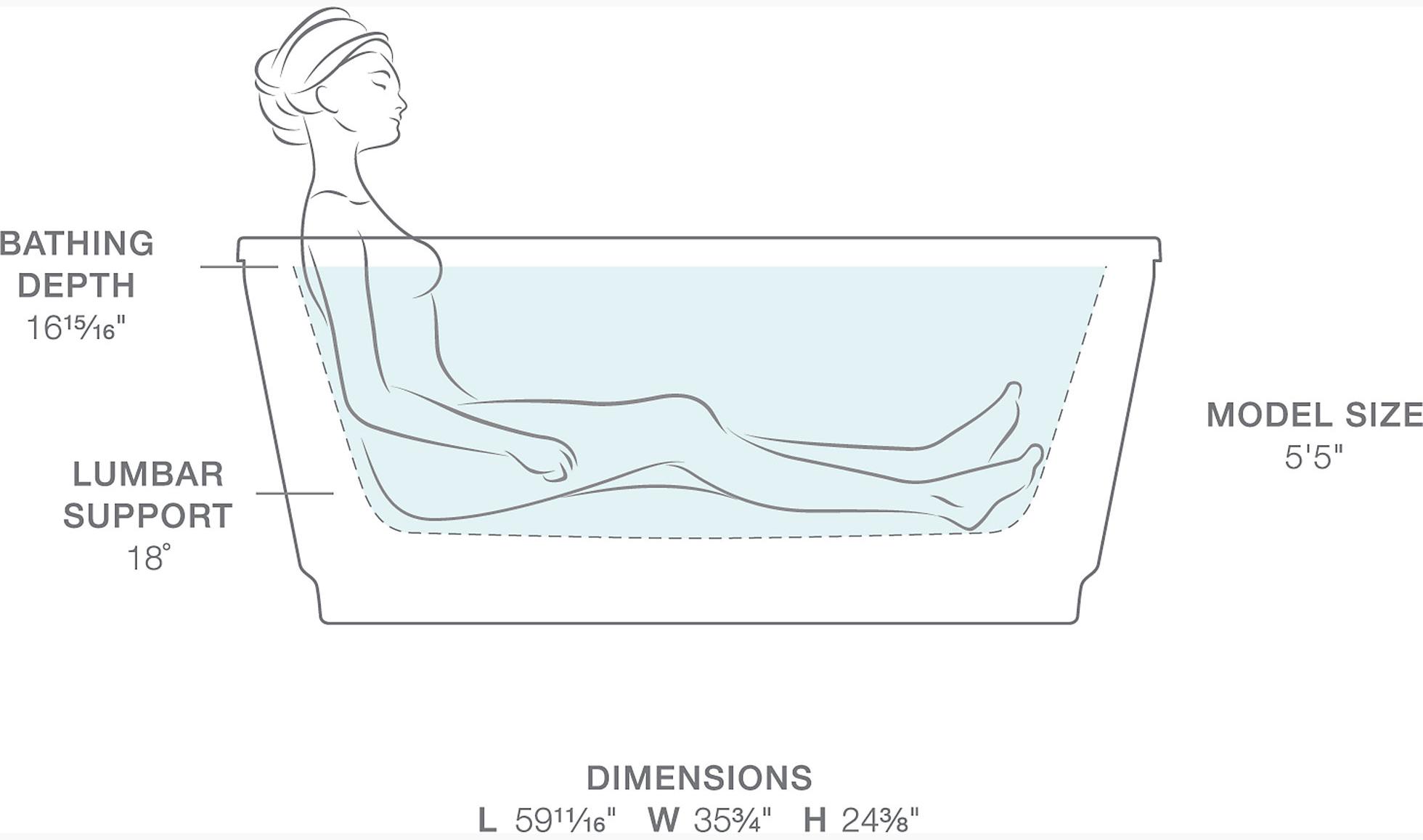 KOHLER Underscore Oval 60 K-5702-GW-96  - Вид №7